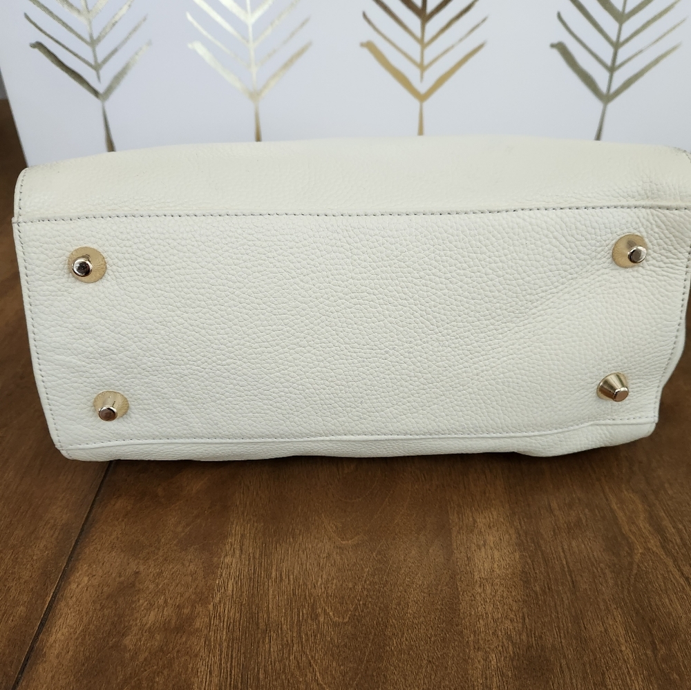 Onna Ehrlich Leather Satchel Ivory - Picture 6 of 13